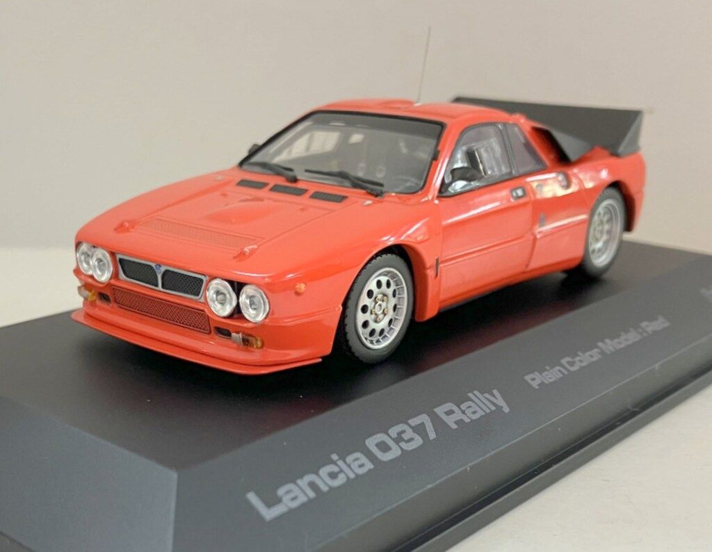 hpi racing 1 43PRECISION CAST MODEL Lancia 037 Rally Plain Color Model Red 960