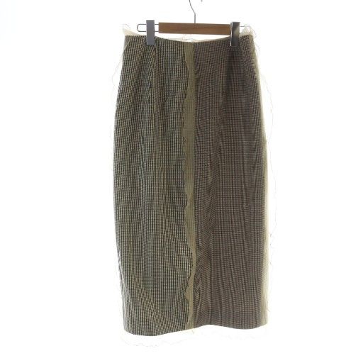 FENDI タイトスカート フェンディ FENDI タイトスカート ロング 千鳥格子 ジップフライ