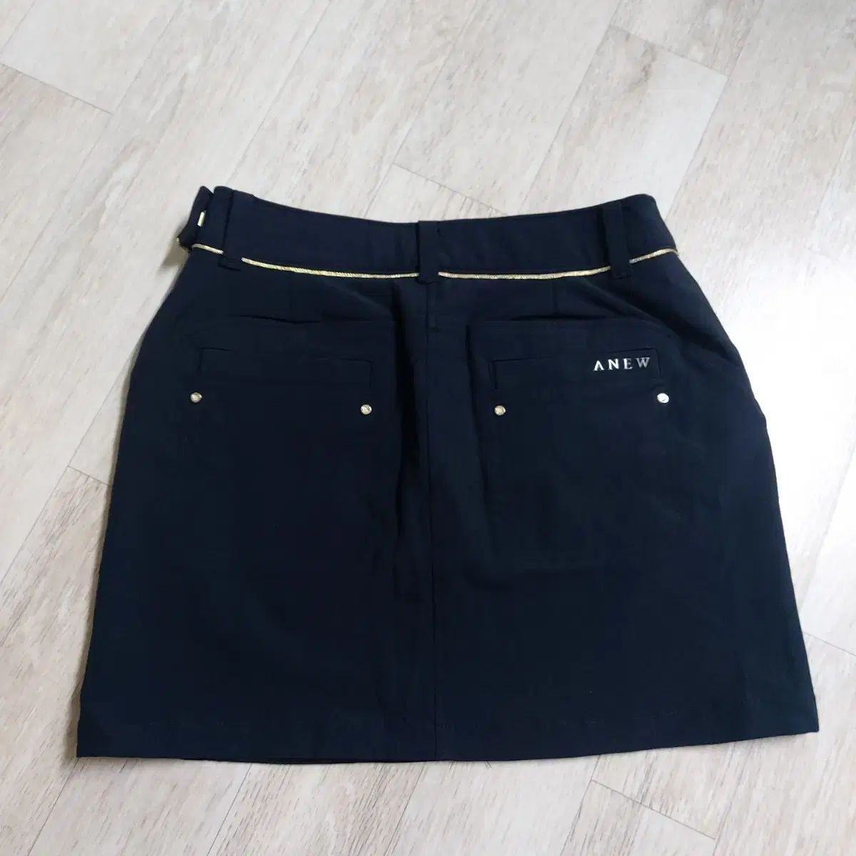 ANEW スカート m サイズ ANEW GOLF】W FAUX LEATHER A-LINE SQ / 追跡付