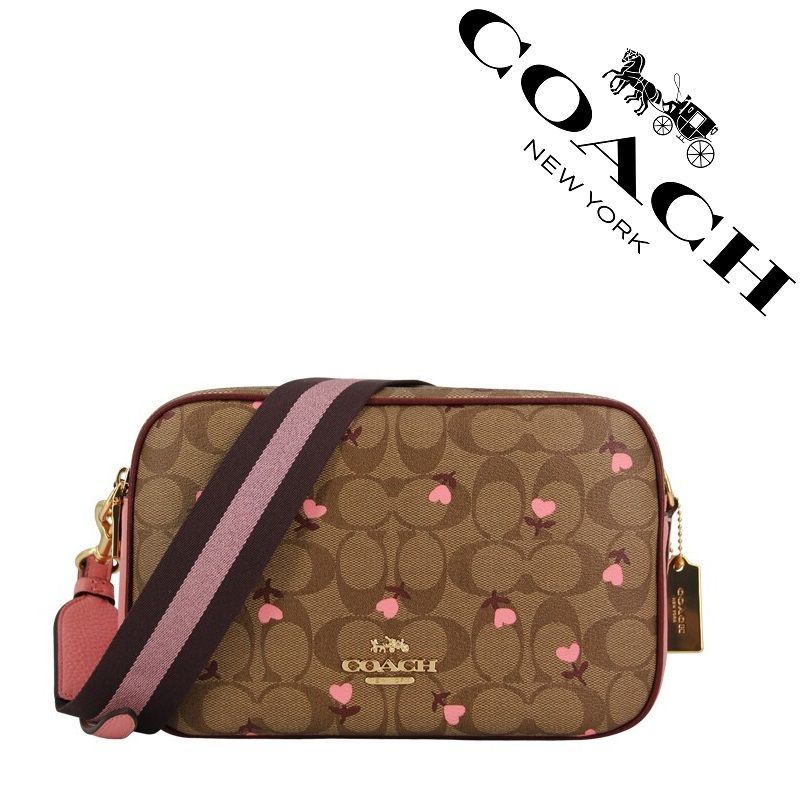 セール中】COACH コーチバッグ C3239 花柄 ダブルジップ