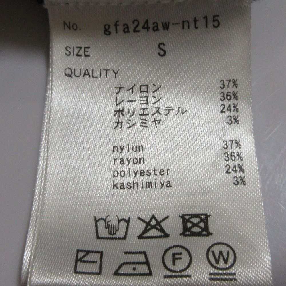 美品 24AW JENNE ジェンヌ カシミヤ混ソフトタッチタートルネック 長袖 ニット プルオーバー カットソー サイズS ブラック レディース 古着 中古 美品 24AW JENNE ジェンヌ カシミヤ混ソフトタッチ