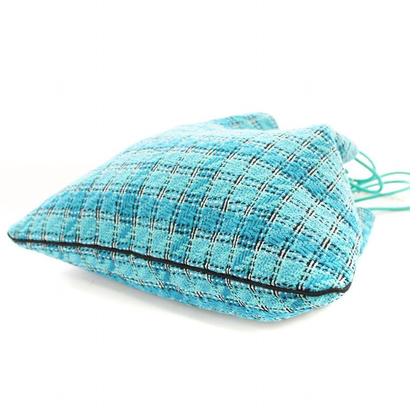 シャルマントサック charmant sac ツイード 巾着バッグ