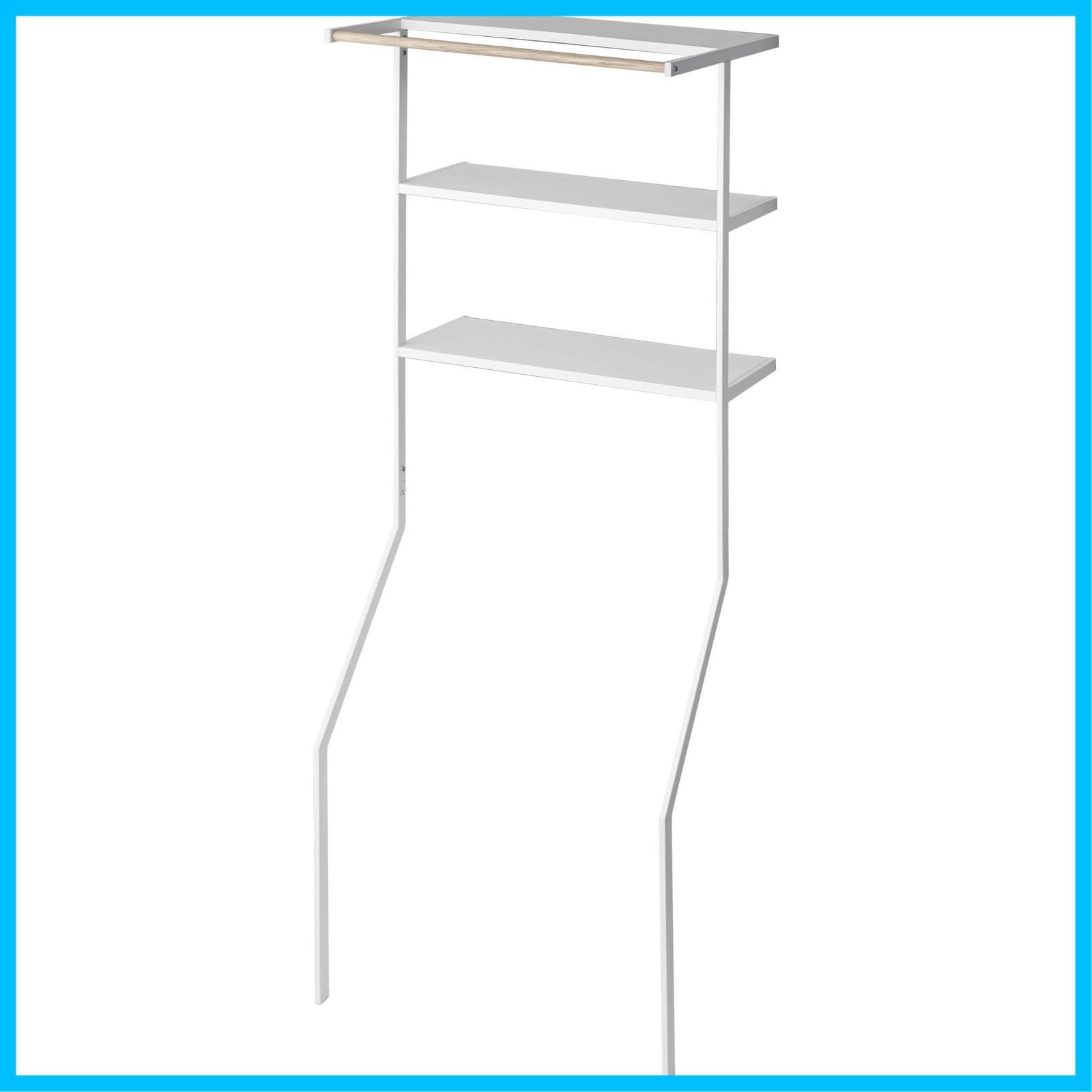 在庫処分】立て掛け ランドリーシェルフ 山崎実業(Yamazaki) ホワイト  