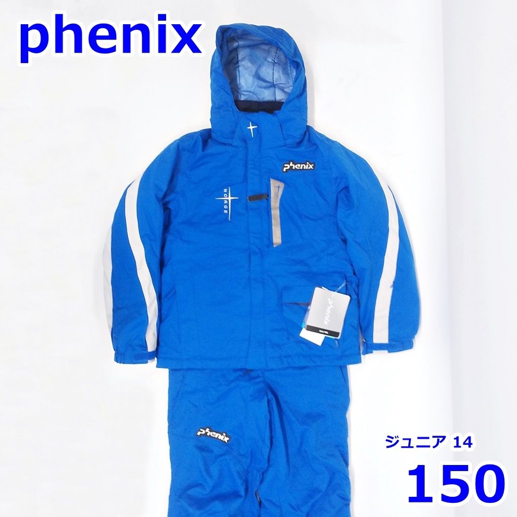 ショップ phenix スキーウェア サイズ150 ホワイト/ブルーセットアップ