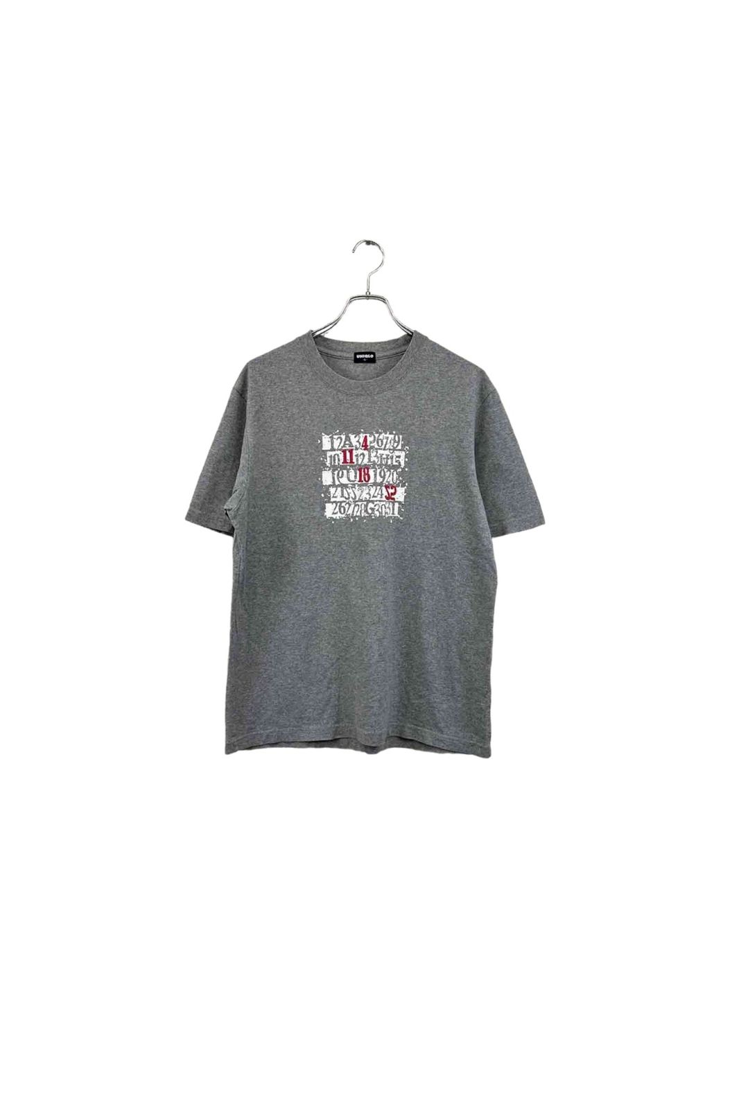 old UNIQLO gray T-shirt オールドユニクロ 半袖Tシャツ グレー サイズL ヴィンテージ ネ