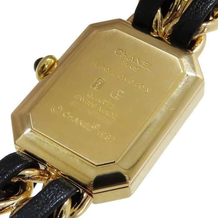 CHANEL シャネル プルミエール S H0001 ブラック文字盤 SS