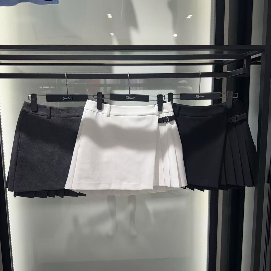 女性用ゴルフルック Titleist プリーツ ゴルフ スカート 2 カラー