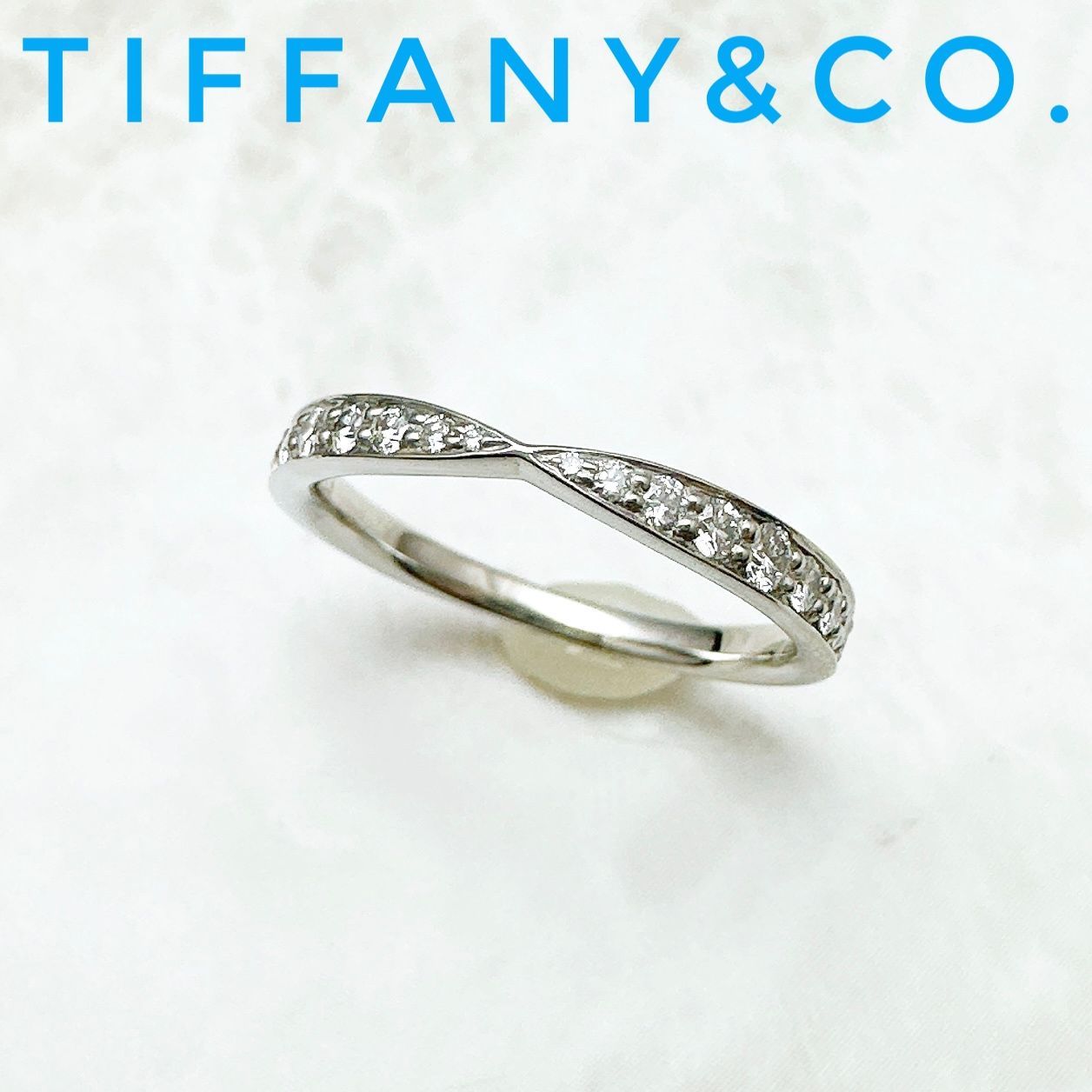 生産完了商品 【美品】TIFFANY&Co. ハーモニーリング ダイヤモンド 7.5