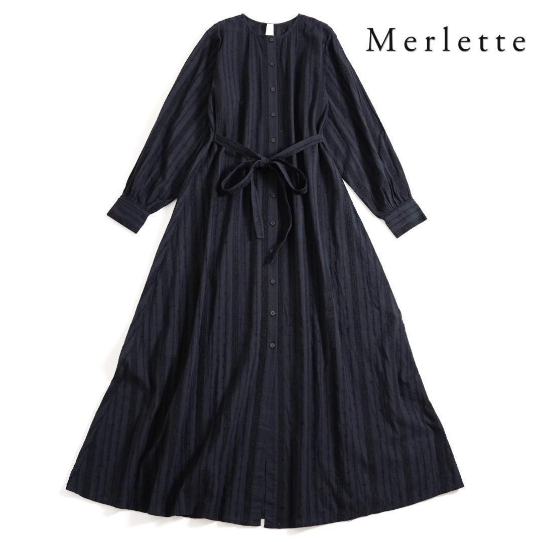 739t マーレット Merlette コットン レース シャツワンピース