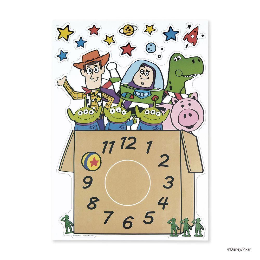 ☆ 03トイ・ストーリー ☆ WALL CLOCK STICKER Disney ウォールクロック ステッカー ディズニー グッズ 壁掛け時計 時計  クロック キャラクター ミッキー ミニー プーさん トイストーリー モンスターズインク 壁 貼る シール - メルカリ