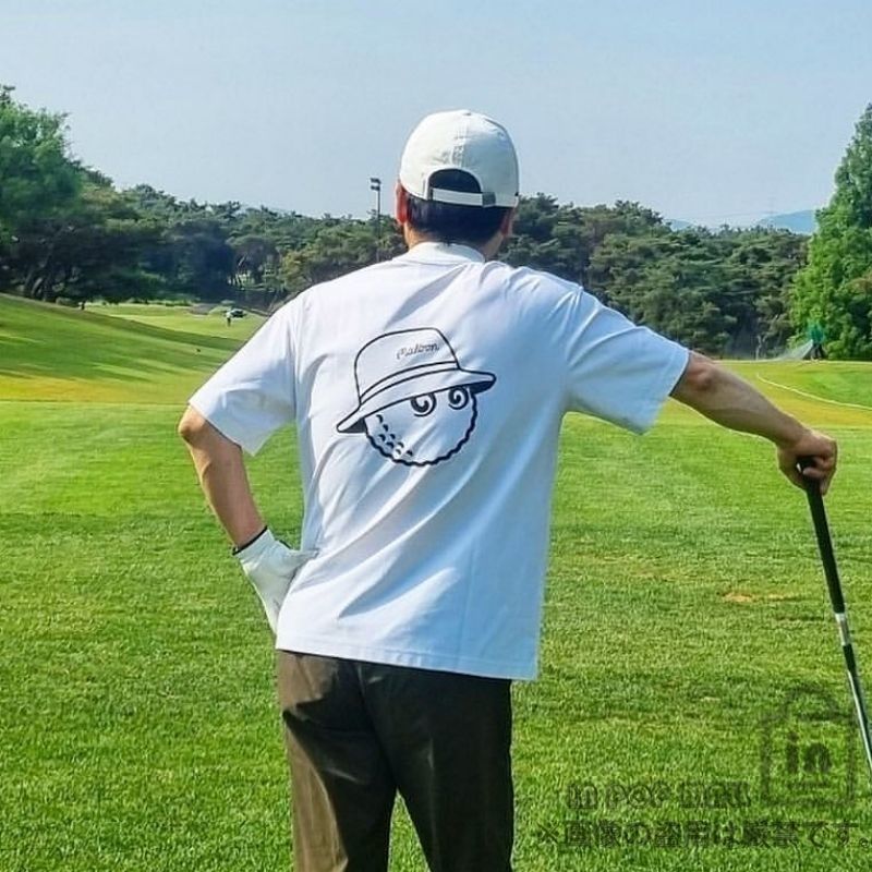 マルボンゴルフ ジャケット 半袖 シャツ malbon golf メンズ 白M 楽天