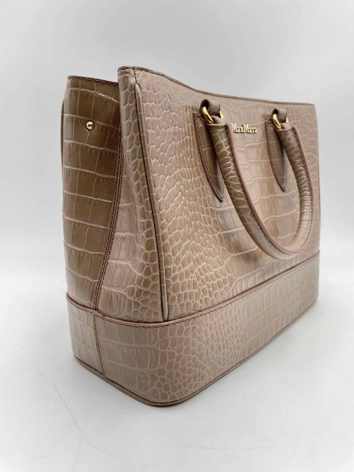 マックスマーラ　ハンドバッグ Max Mara / マックスマーラ 2wayバッグ/牛革/クロコ型押し 14-51