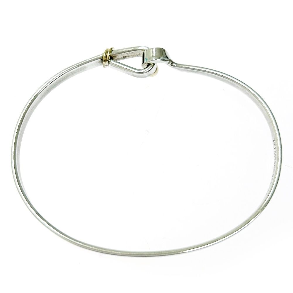 ティファニー Tiffany & Co. バングル フック＆アイ シルバー ゴールド