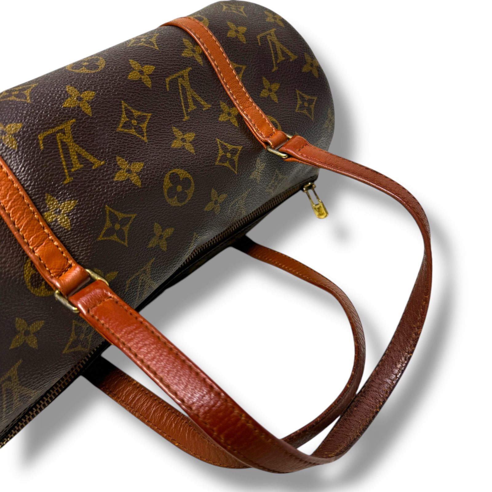 LOUISVUITTON 旧パピヨン30 ミニボストン モノグラム ポーチ付き