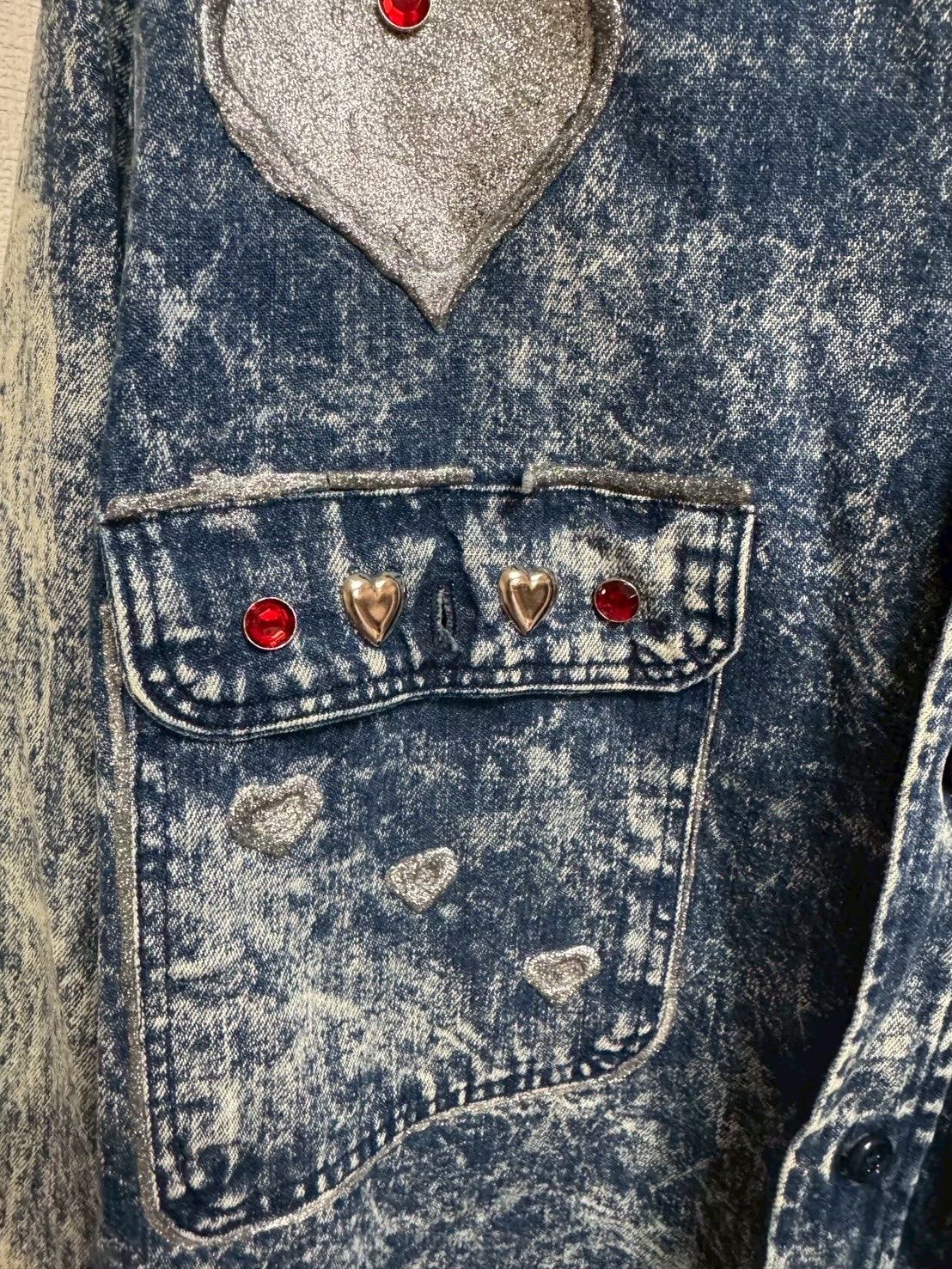 デニムシャツ ハート