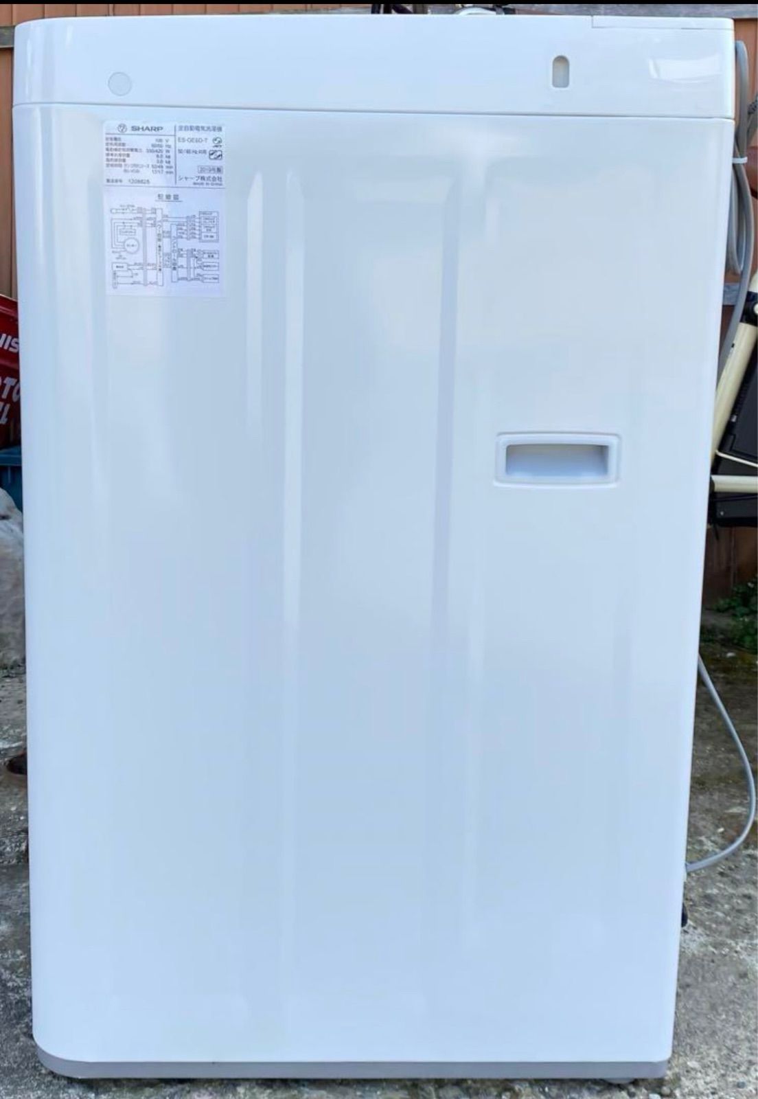 シャープ　全自動洗濯機　ES-GE6D-T 2019年製　6kg 2019年製 シャープ 全自動洗濯機 6kg ES-GE6D