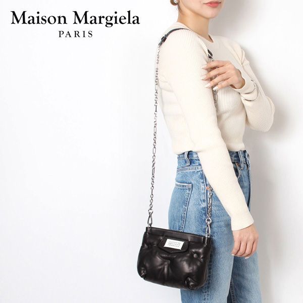 メゾン マルジェラ Maison Margiela  グラムスラム Glam Slam レッドカーペットミニ【ブラック】 S56WF0161 P4300 T8013/【2024SS】l-bag