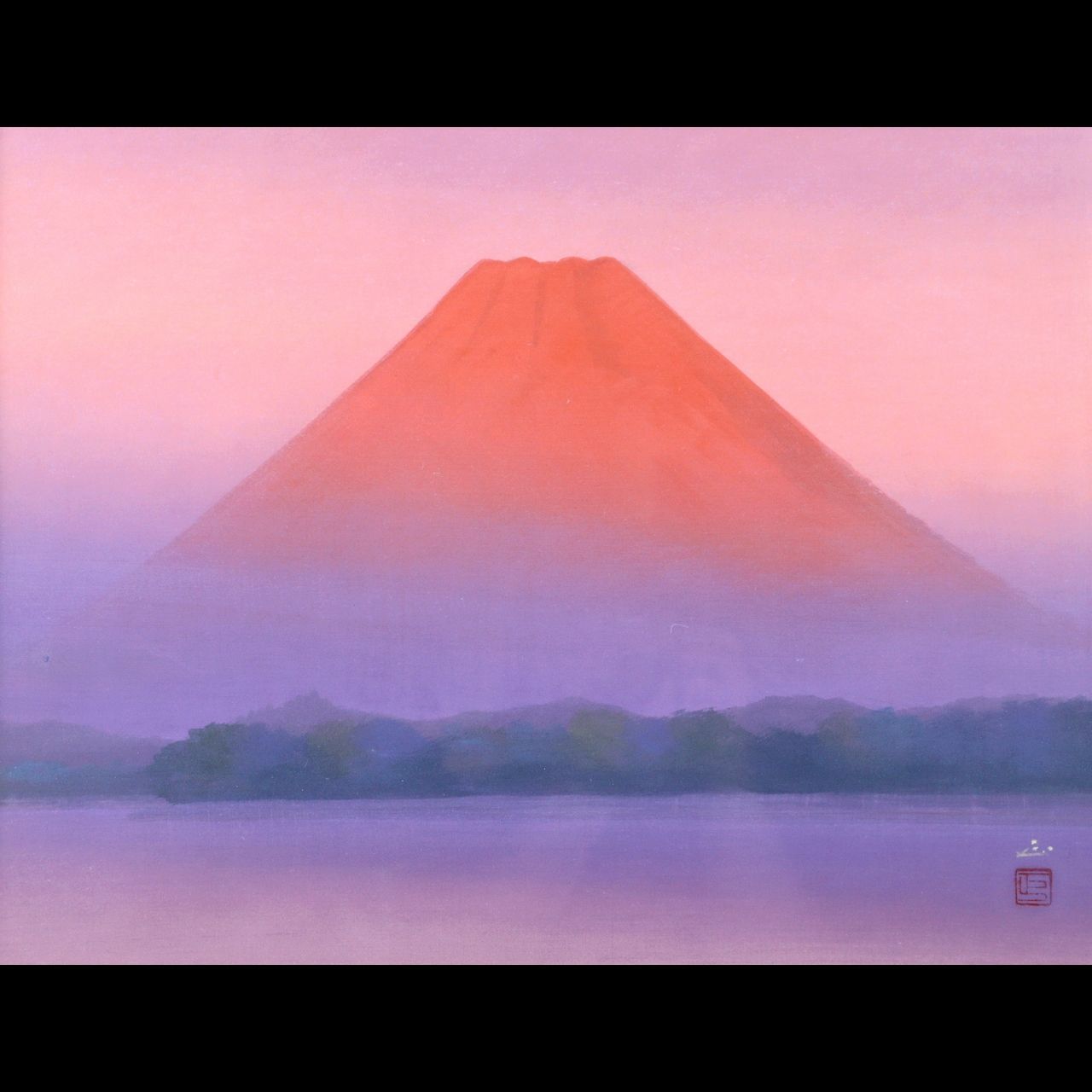 河本正 富嶽 (赤富士） 【公式通販】