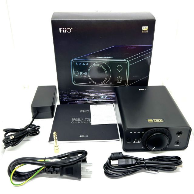 アウトレット品 FIIO K7 ヘッドホンアンプ DAC内蔵 FIO-K7-B 小型 据え置き 正規品