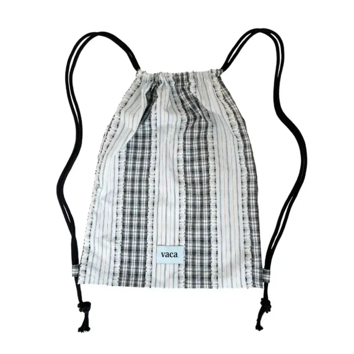 【新品】aeae ナップサック　チェック　ブルー　ジムサック 希少カラー【新品】aeae ナップサック チェック ブルー