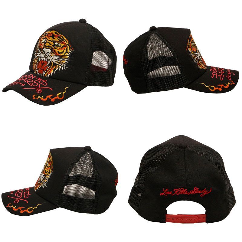 未使用に近い Ed Hardy エドハーディー タイガー刺繍キャップ 未使用に近い Ed Hardy エドハーディー タイガー刺繍キャップの通販は
