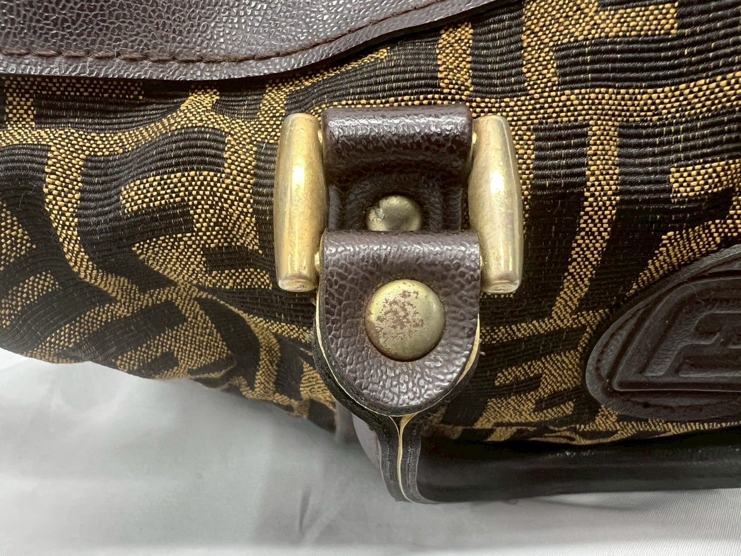 ☆ FENDI フェンディ ズッカ柄 ミニボストン ボストンバッグ