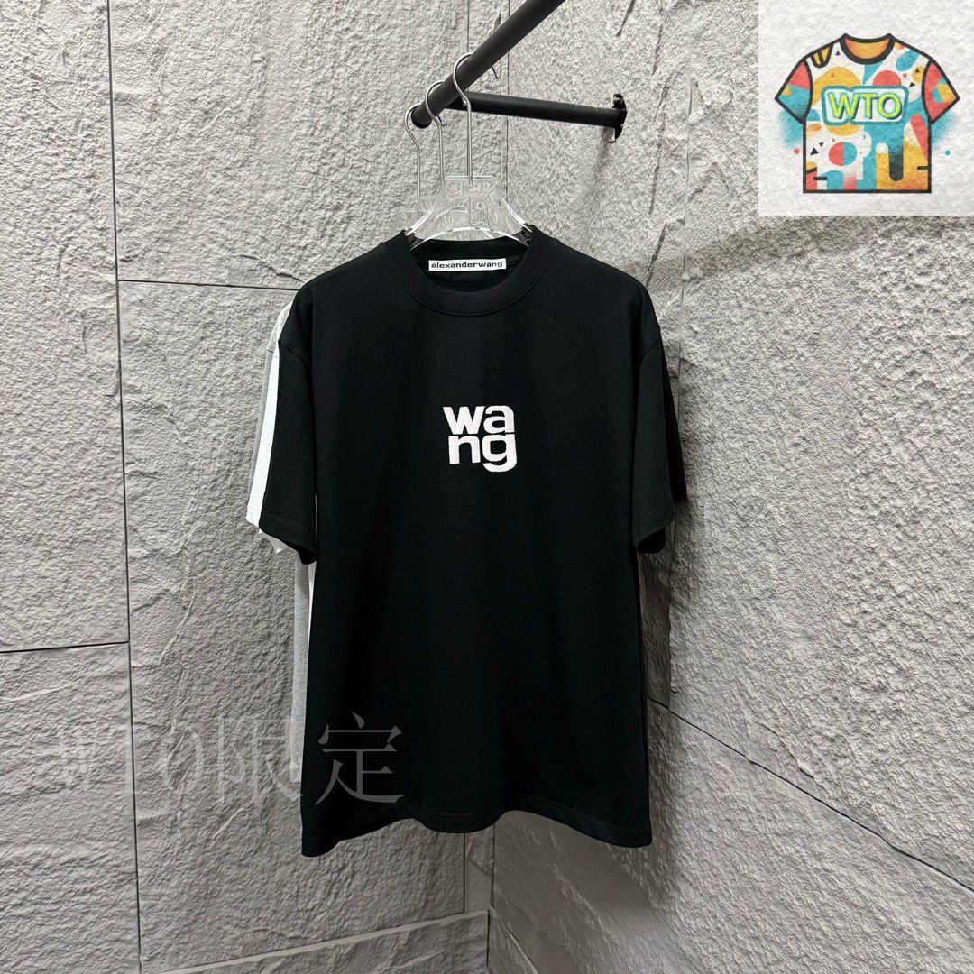 今日WTO】Alexander Wang WANG 刺繍 & プリント T シャツ-AR99