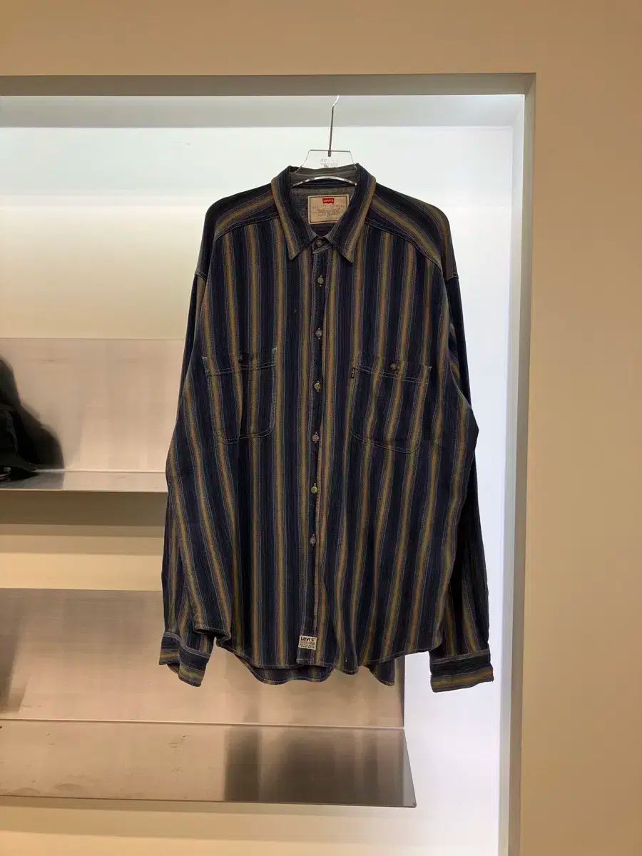 90s LEVI S リーバイス ブルータブ デニム ストライプ シャツ