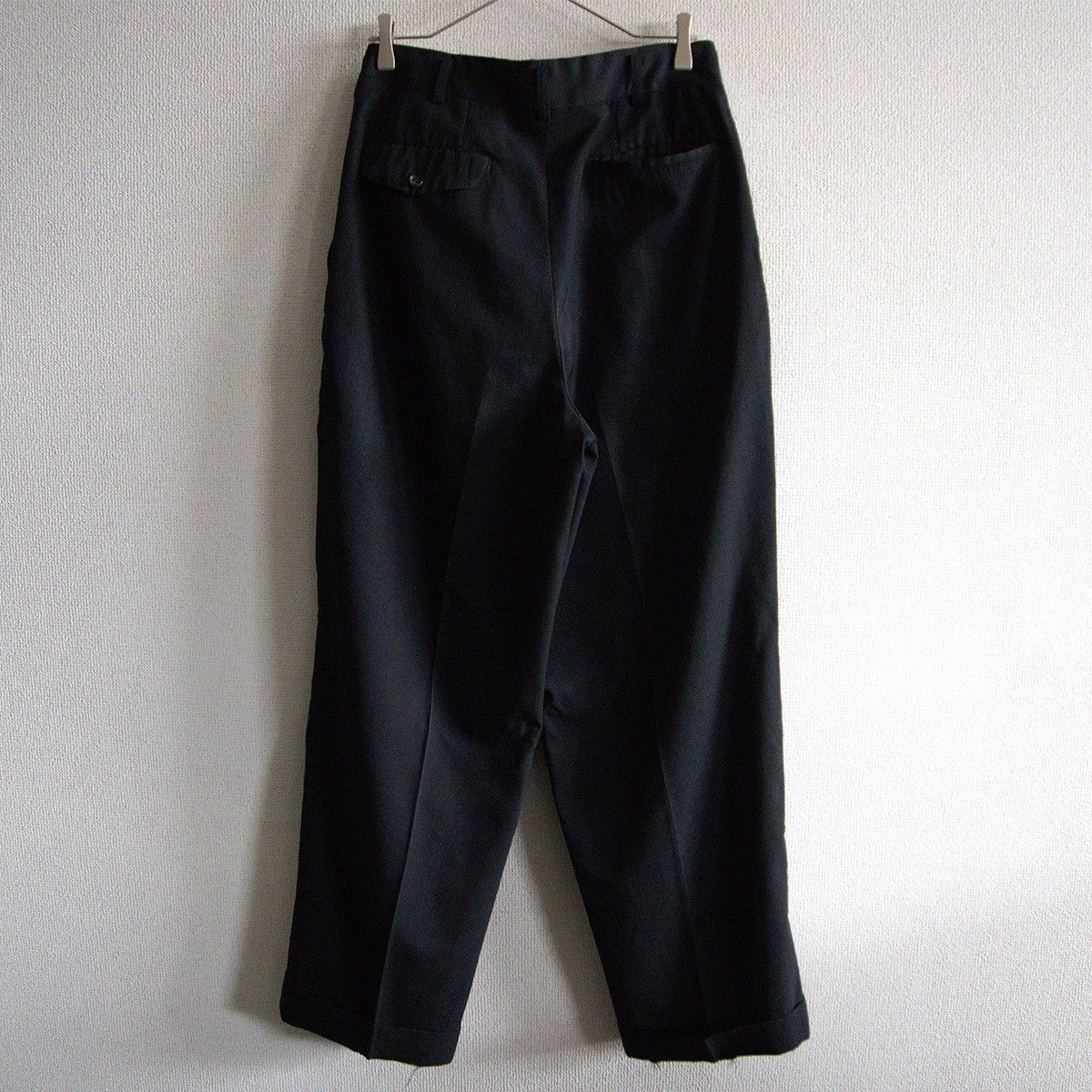 90 S COMME des GARCONS HOMME 90年代 2タック ストライプ スラックス ブラック ギャルソン オム