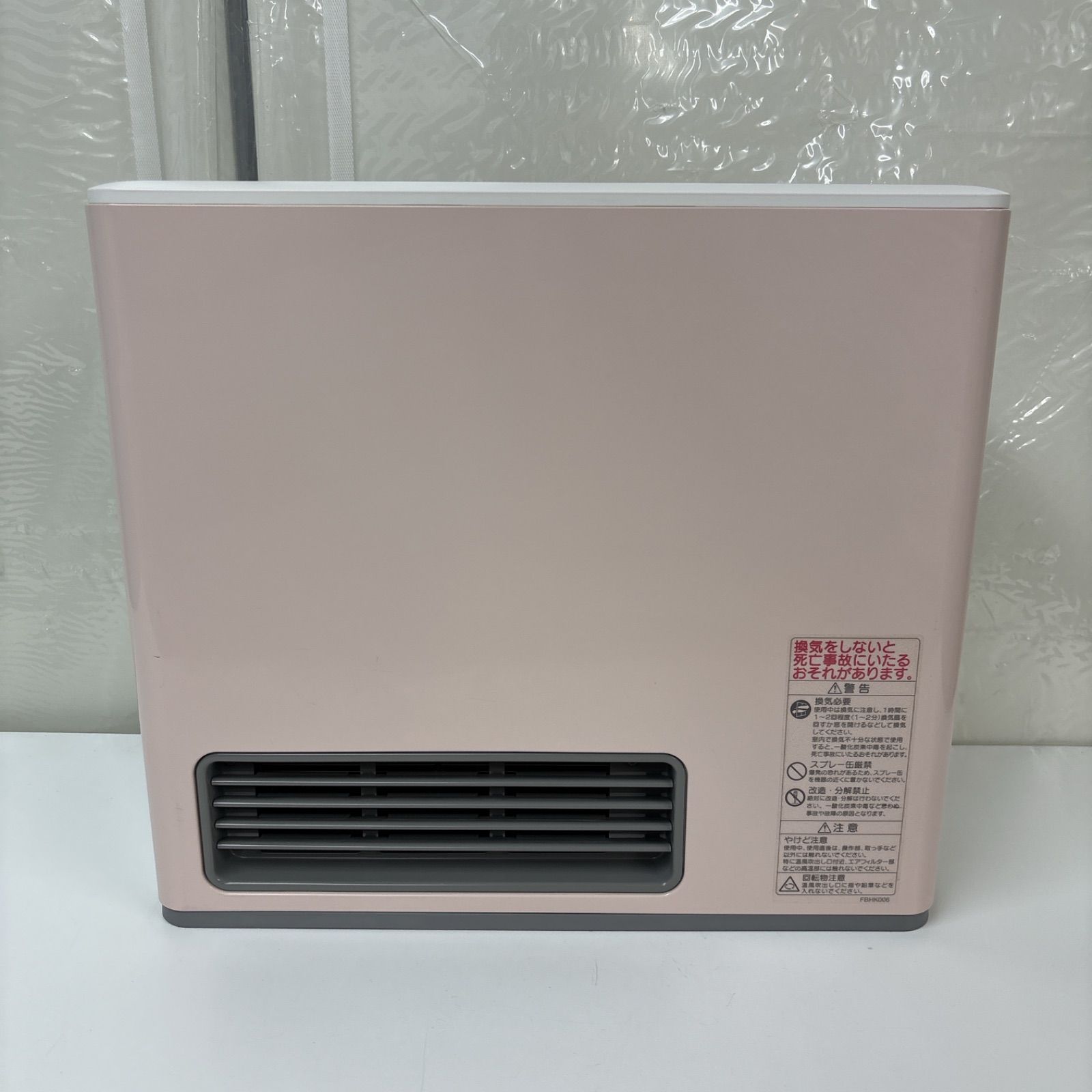 I748 ? NORITZ 都市ガスファンヒーター シェルピンク 7～9畳用 動作 済 クリーニング済