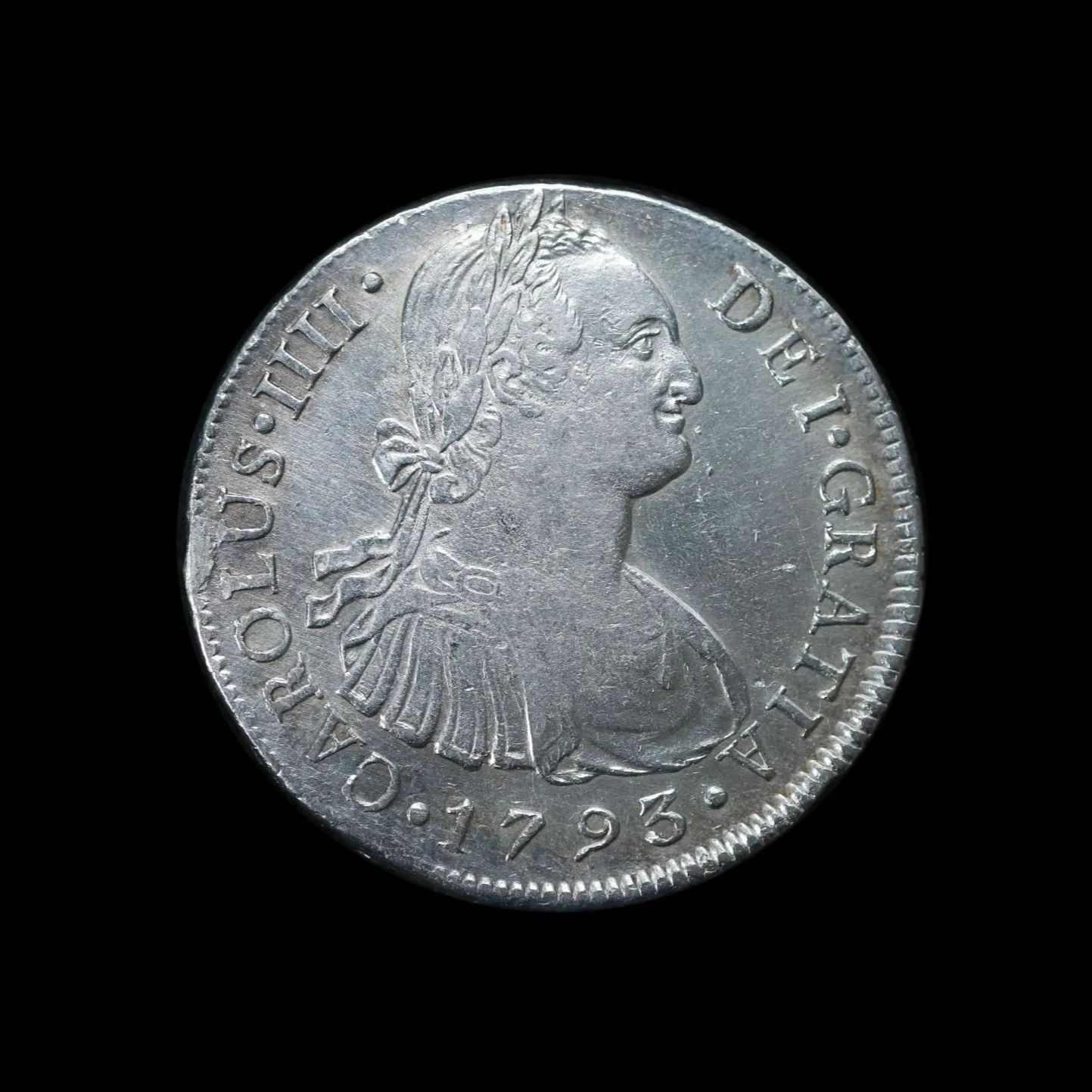 PERU ペルー カルロス4世 1788 1808 8Reales 1793 8 ル 銀貨