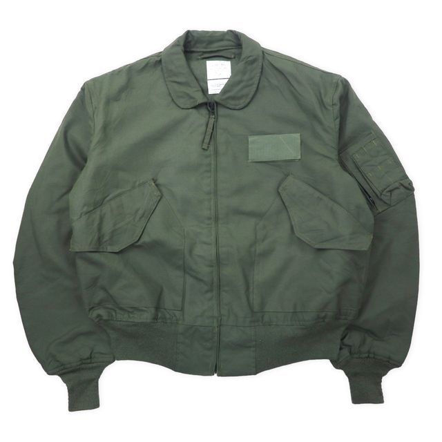 US ARMY CWU-36 P フライトジャケット L カーキ アラミド繊維 難燃 8415-01-608-2983 VALLEY APPAREL