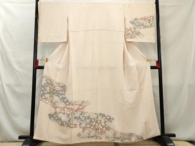 訪問着フルセット　辻が花　ヤマト謹製　着物　正絹　グレー　かっこいい　k1 正絹 やまと 辻が花訪問着着物 20点 ファッション 訪問着フルセット