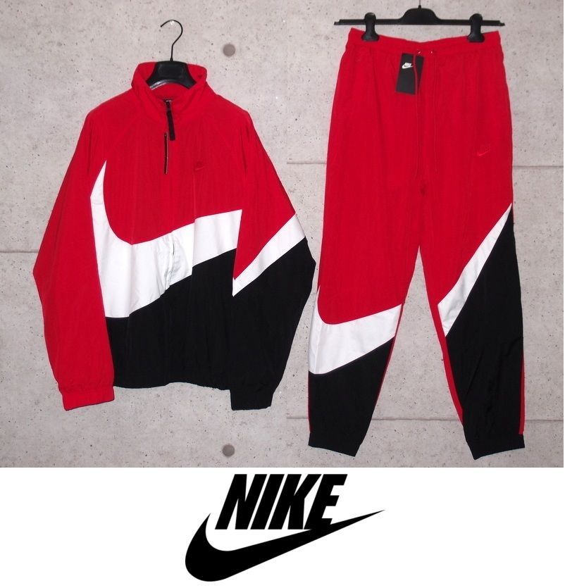 nike big swoosh セットアップ red