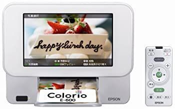 旧モデル エプソン Colorio me コンパクトプリンター E-600 7.0型TFTカラー液晶 デジタルフォトフレーム機能