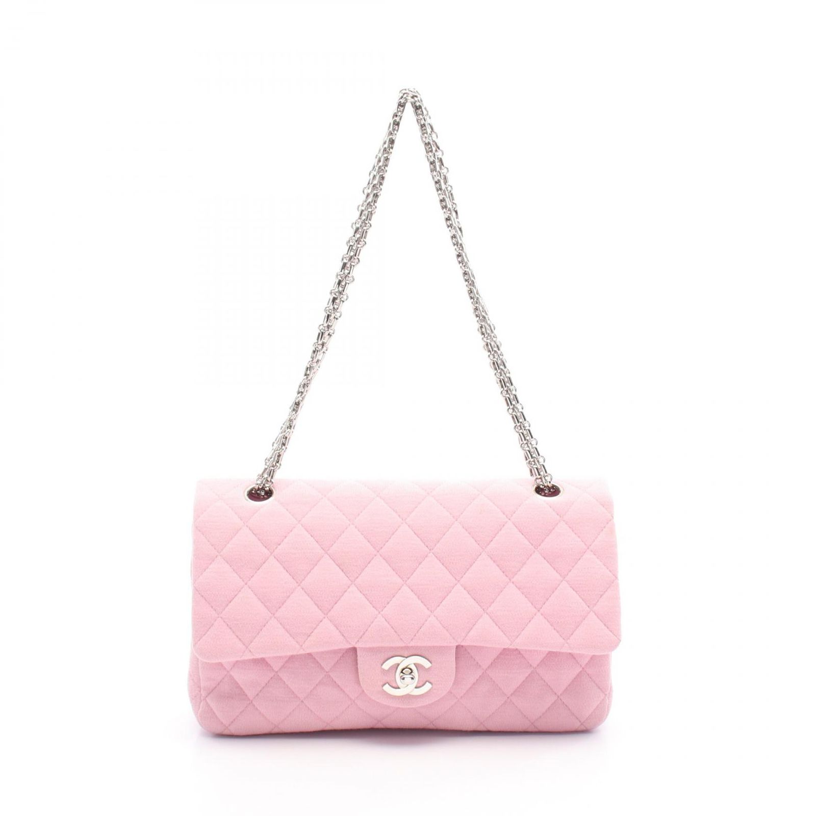 シャネル CHANEL ショルダーバッグ マトラッセ ダブルフラップ ピンク 