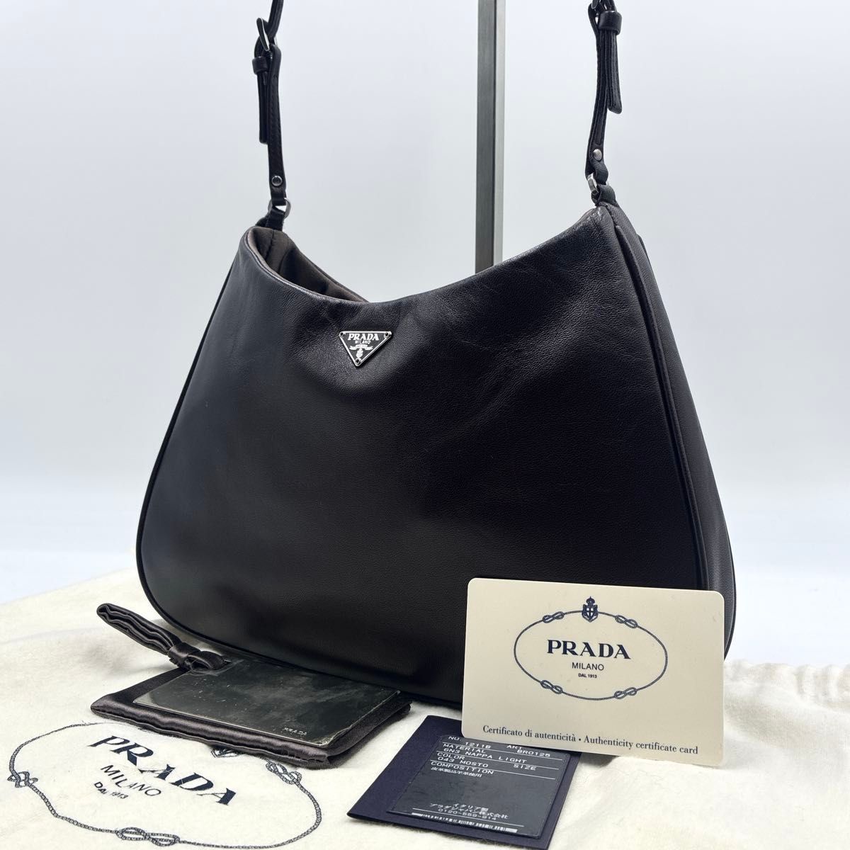 美品 付属品有 PRADA プラダ cleo クレオ ショルダーバッグ ワン 