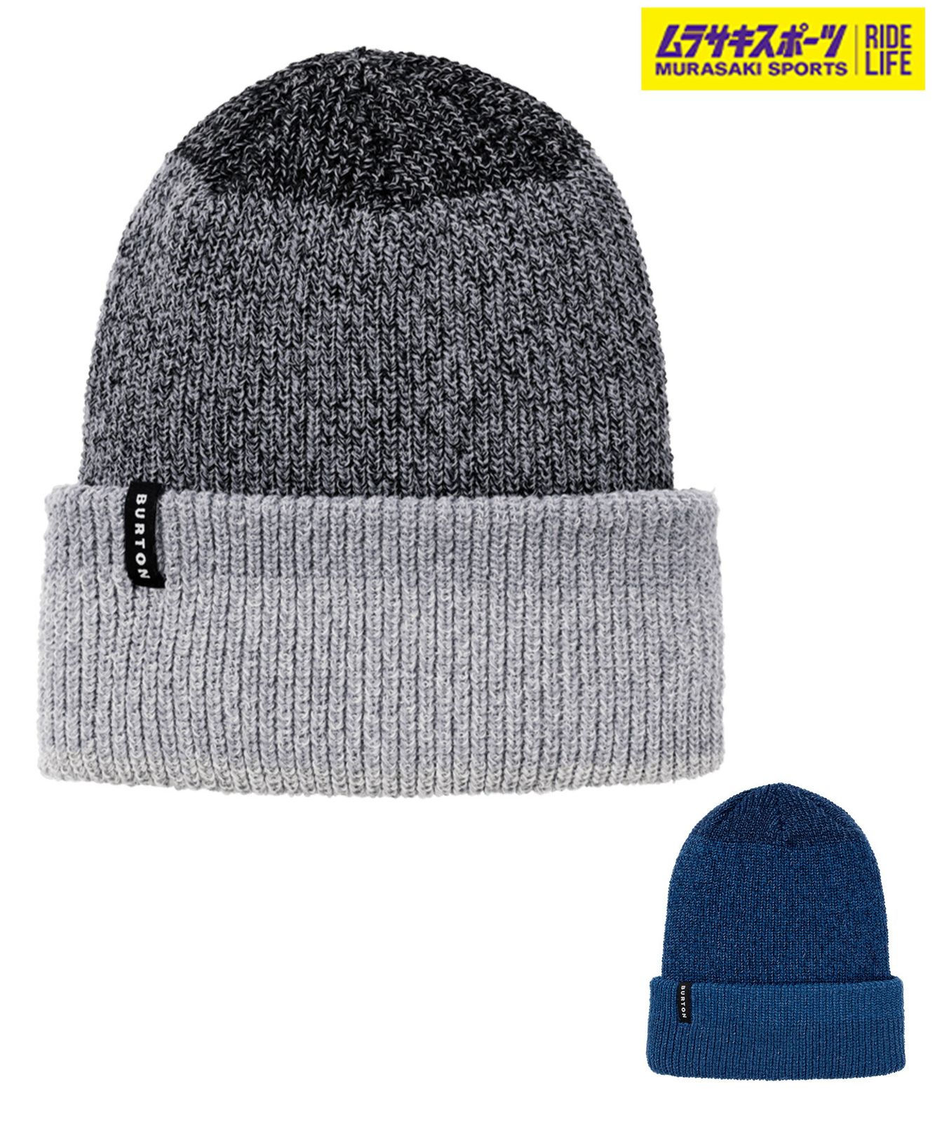 【ムラスポ公式】新品 BURTON バートン スノーボード ビーニー ユニセックス ニット帽 RECYCLED ALL NIGHT LONG ムラサキスポーツ 24-25モデル LL L5