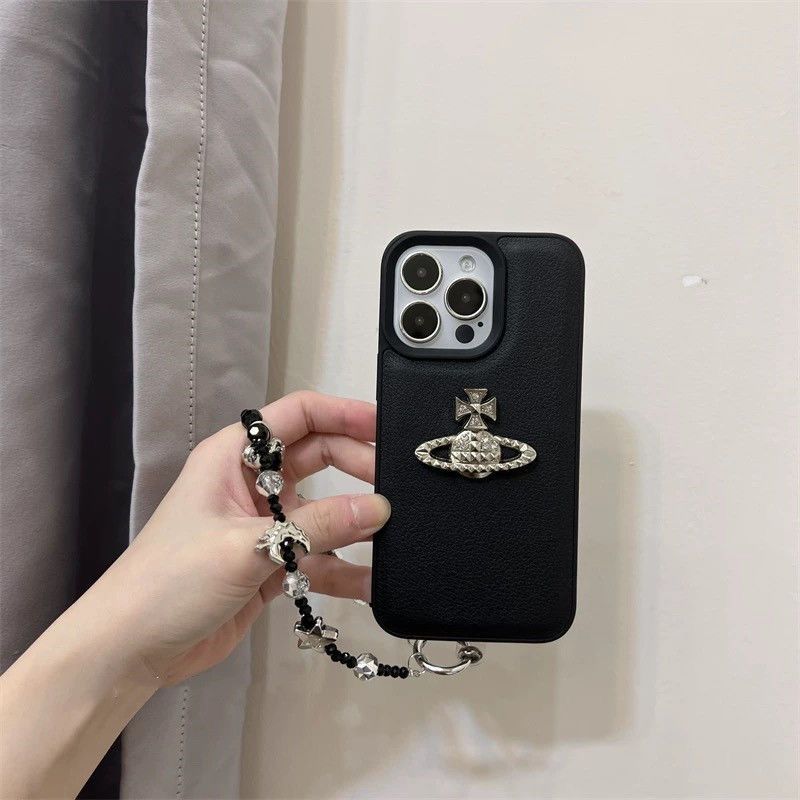 VIVIENNE WESTWOOD　ヴィヴィアンウェストウッド　立体ORB　iphone16対応　携帯ケース　メタル　ブラック