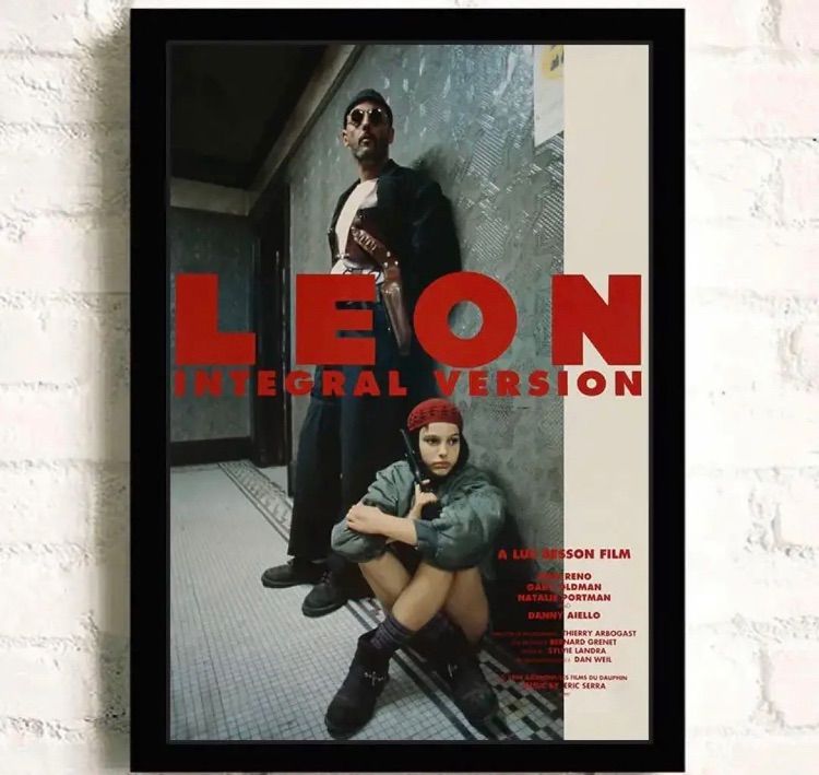 488A4 レオン LEON 映画 ポスター ジャン・レノ レプリカ