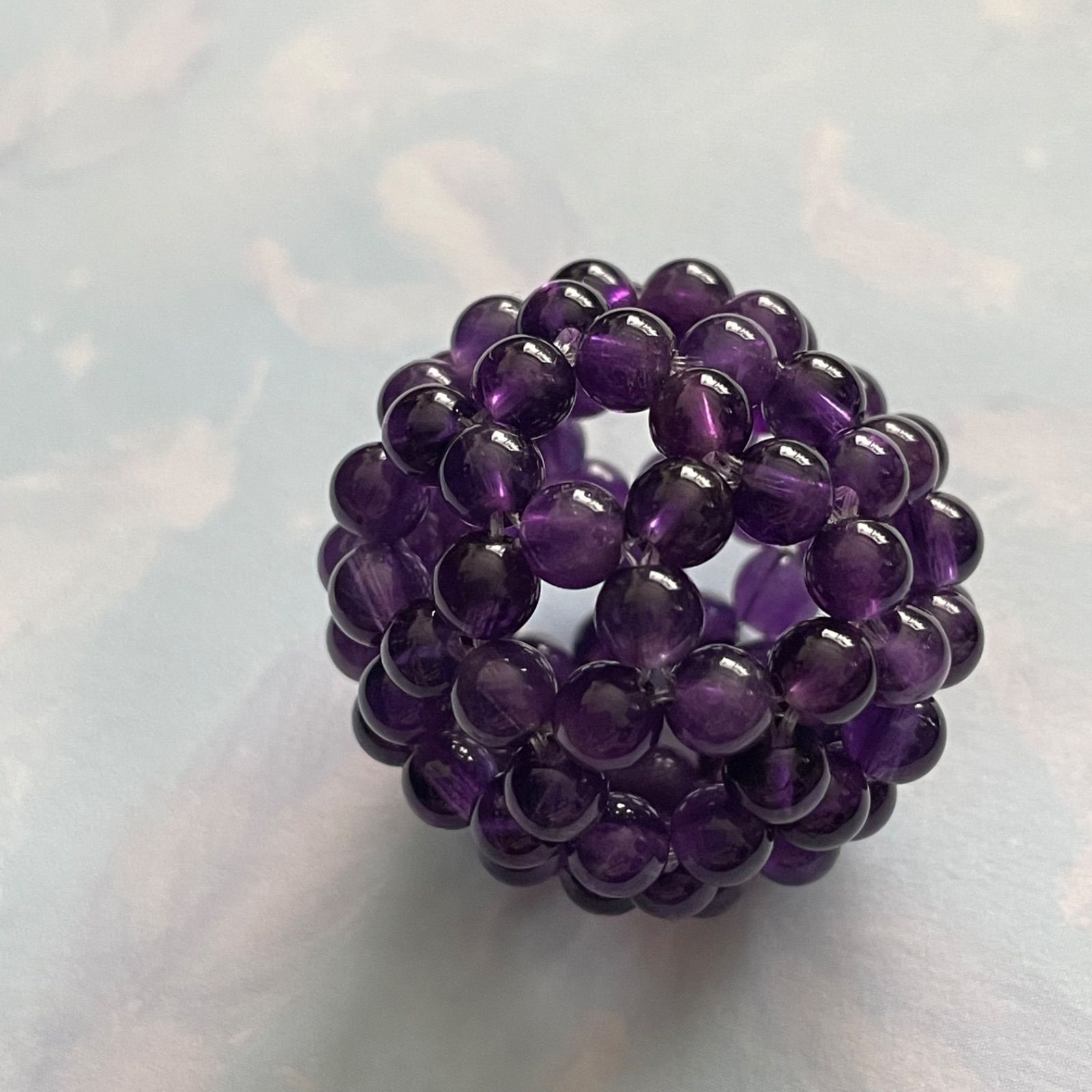 神聖幾何学フラーレン バッキーボールプチ アメジスト - メルカリ