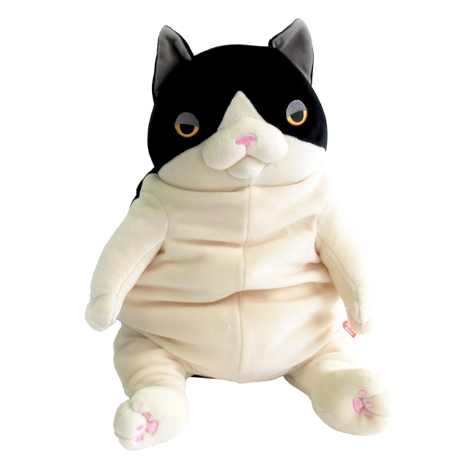 【数量限定】シナダグローバル もちねこ ぬいぐるみ ハチワレ (L) MONE-0350H ホワイト