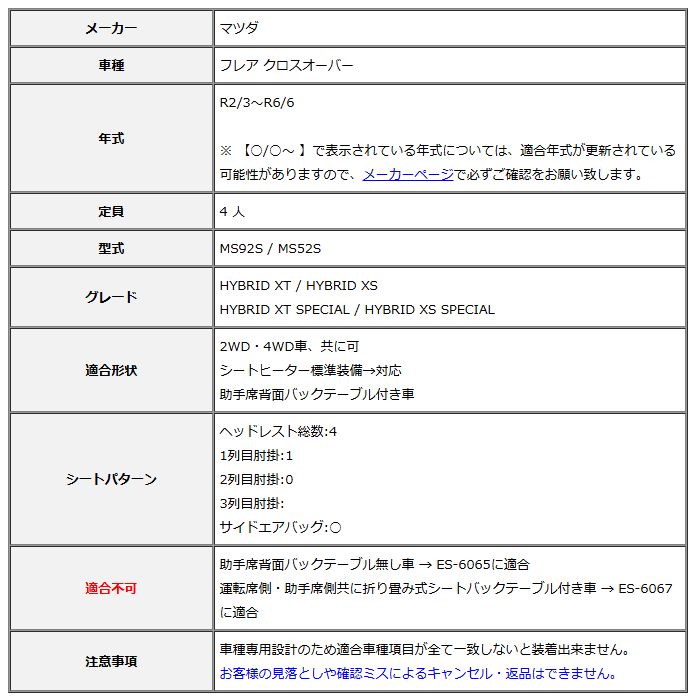 Clazzio クラッツィオ シートカバー DIA ダイヤ フ クロスオーバー MS92S MS52S R2 3~R6 6 ES-6066