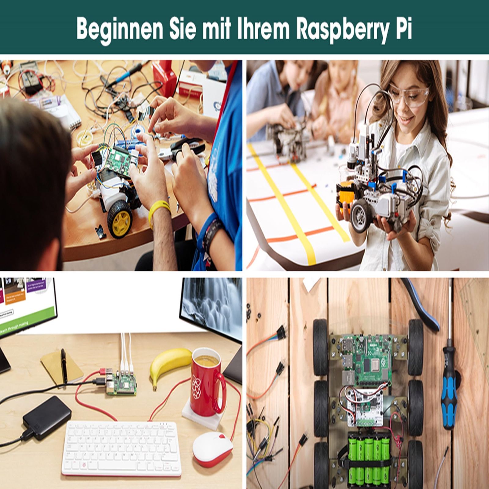 Vesiri Raspberry Pi 4B Starter Kit技適取得済 Raspberry Pi 4 Model B RAM 4GB |ラズベリーパイ4B|32GB カード|5V 3A USB-Type-C ON|OFFスイッチ付き電源アダプター VETTDRUCK_DE