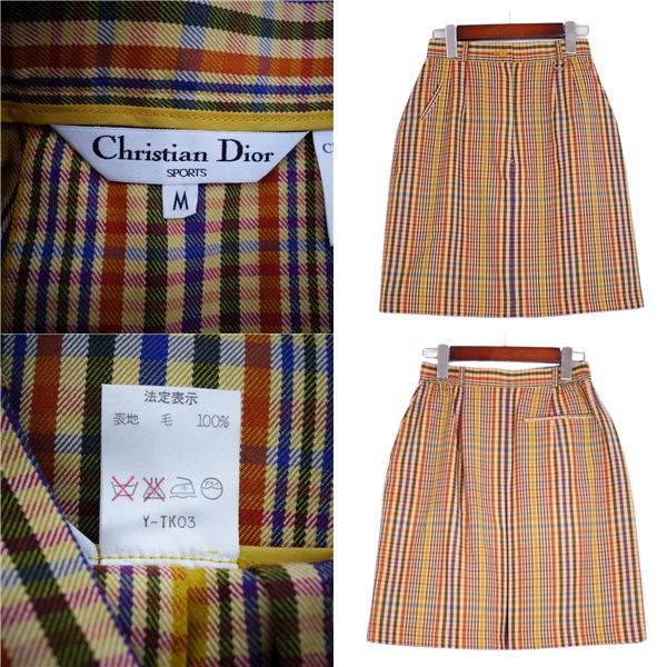 美品 Vintage クリスチャンディオール Christian Dior SPORTS スカート 