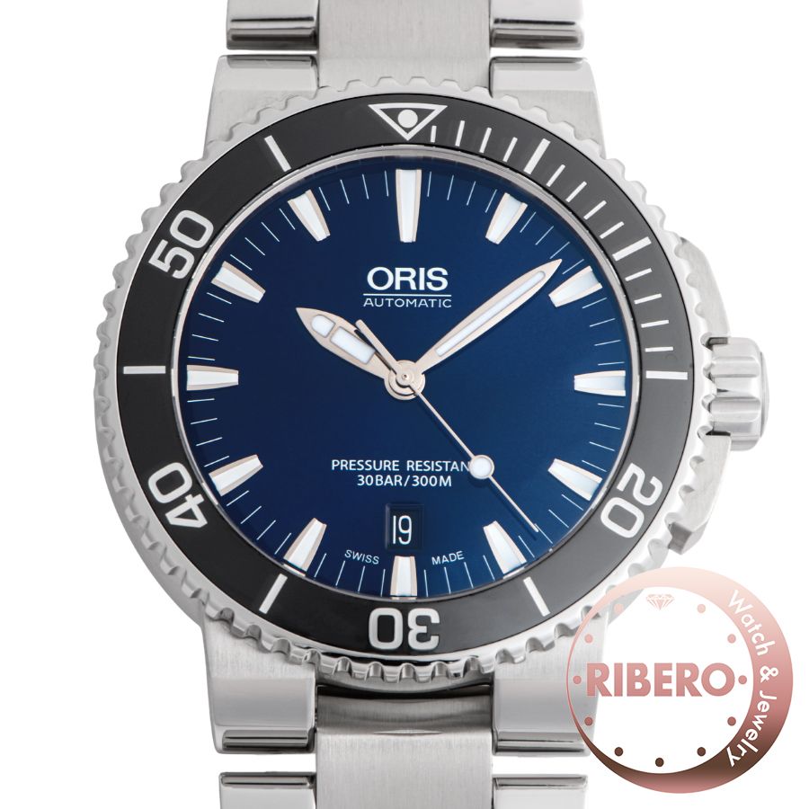 ORIS オリス アクイスデイト 01 733 7730 4135【中古】 - メルカリ 