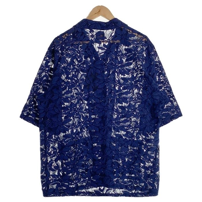 needles 23SS CABANA SHIRT フラワーレース半袖シャツ 