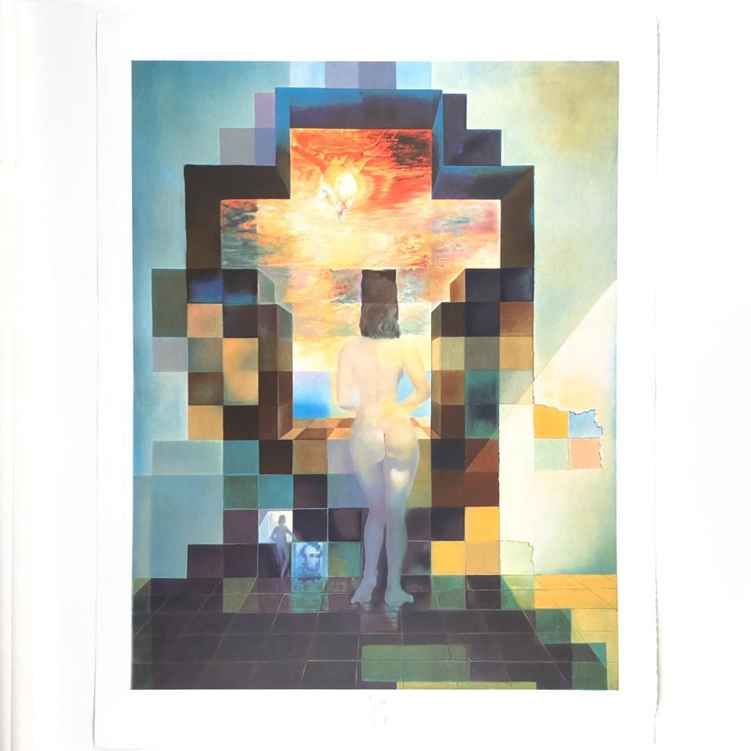 真作】サルバドール・ダリ／大型 リトグラフ／「地中海をみつめるガラ