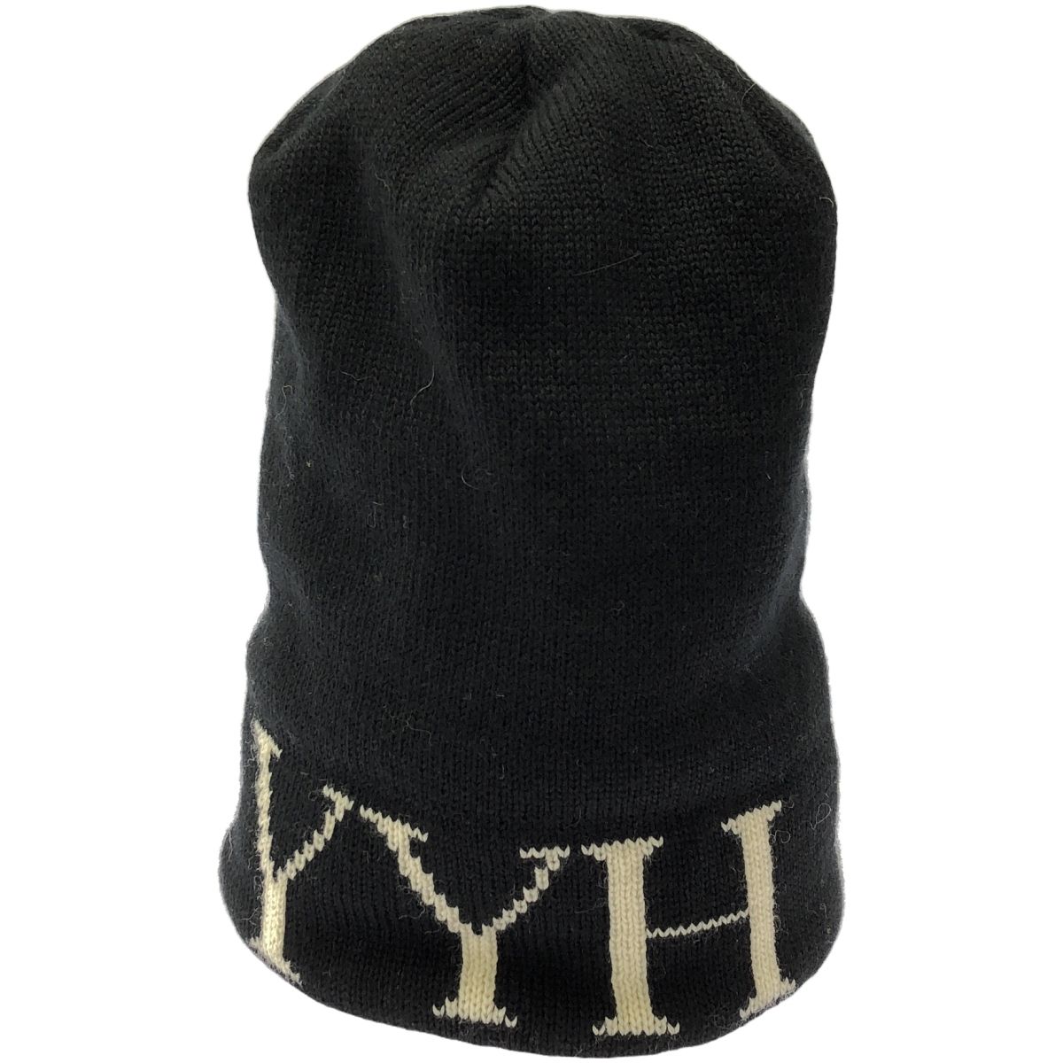 Yohji Yamamoto POUR HOMME ヨウジヤマモト プールオム 10AW YYH ニットキャップ HC-H08-158 ブラック -