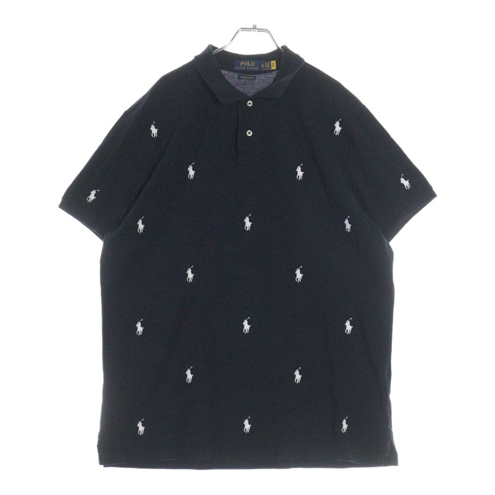 Polo Ralph Lauren ネイビー ドット柄 半袖シャツ M 極美品】POLORALPH LAUREN✨ポロシャツ/ドット柄メンズM